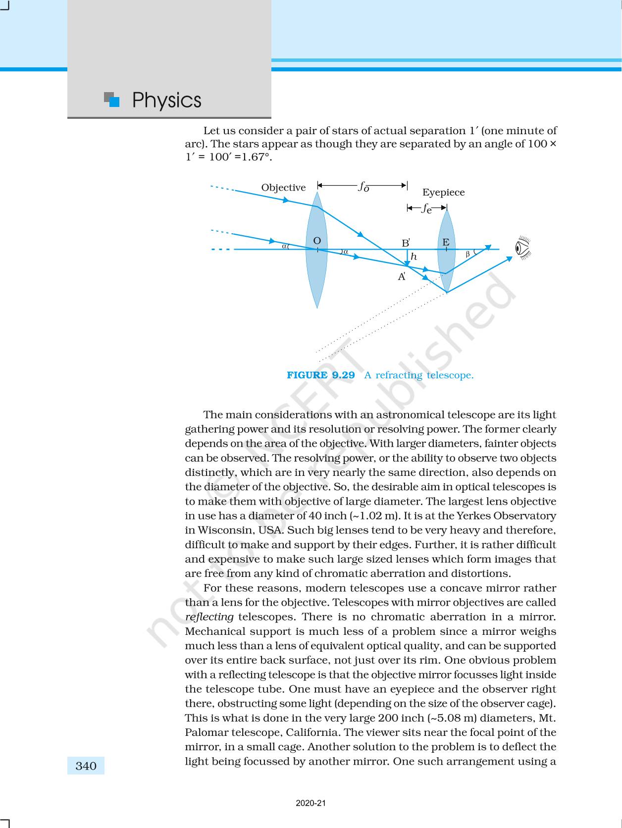 Ray Optics And Optical Instruments - NCERT Book Of Class 12 Physics Part II